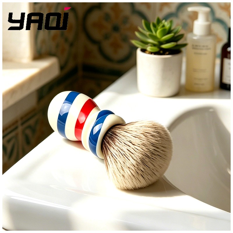 Men'S Grooming Hairstyles - 야키 바버 폴 스타일 면도 브러시,