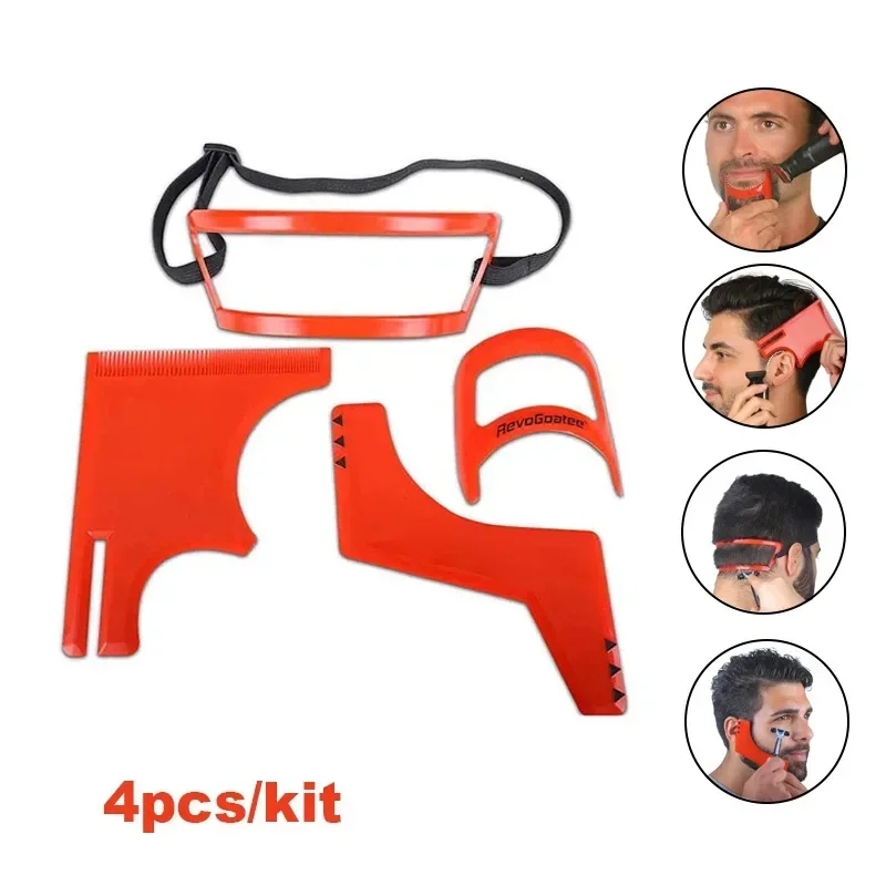 2/4Pcs 남자의 수염 빗 헤어 트리머 플라스틱 남자 - Beard Trimmer 리뷰 및 가격