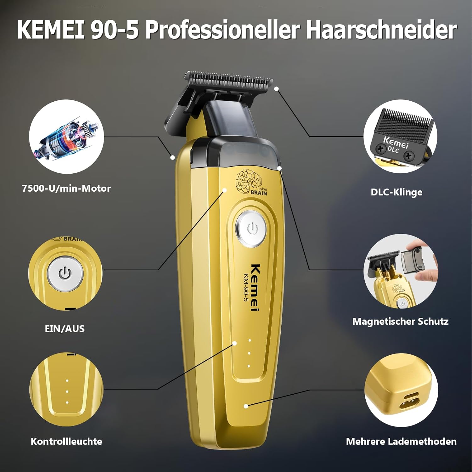 KEMEI 남성용 헤어 트리머, 무선 전문가용 헤어 클 - Electric Shaver Rotary 리뷰 및 가격