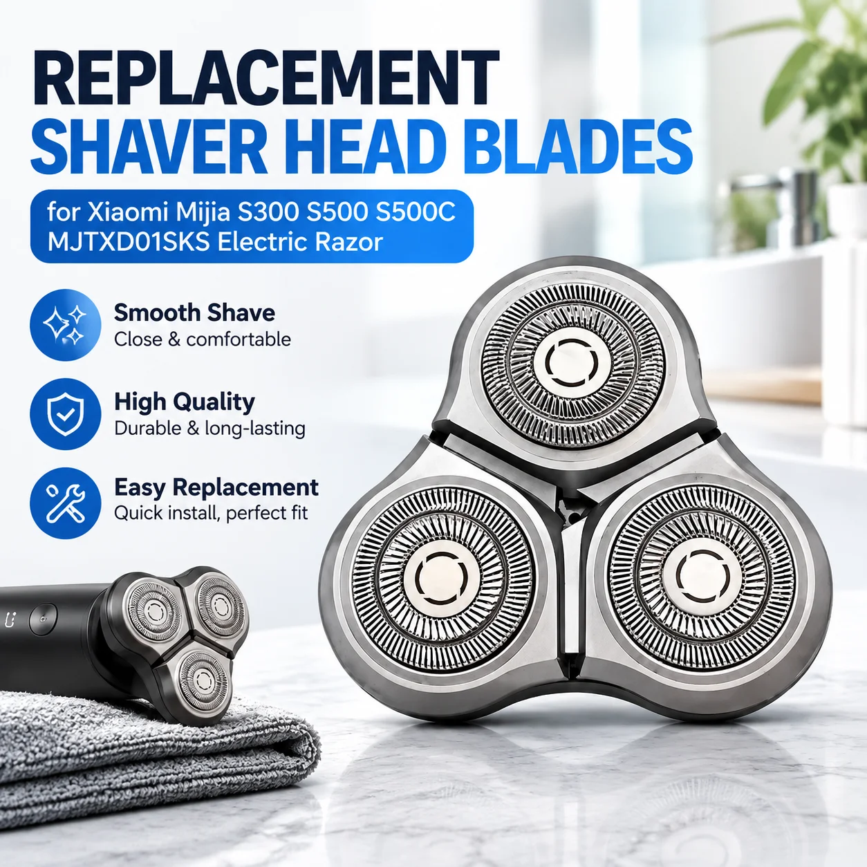 샤오미 미지아 S300, S500, S500C 전기 면 - Electric Razor 리뷰 및 가격