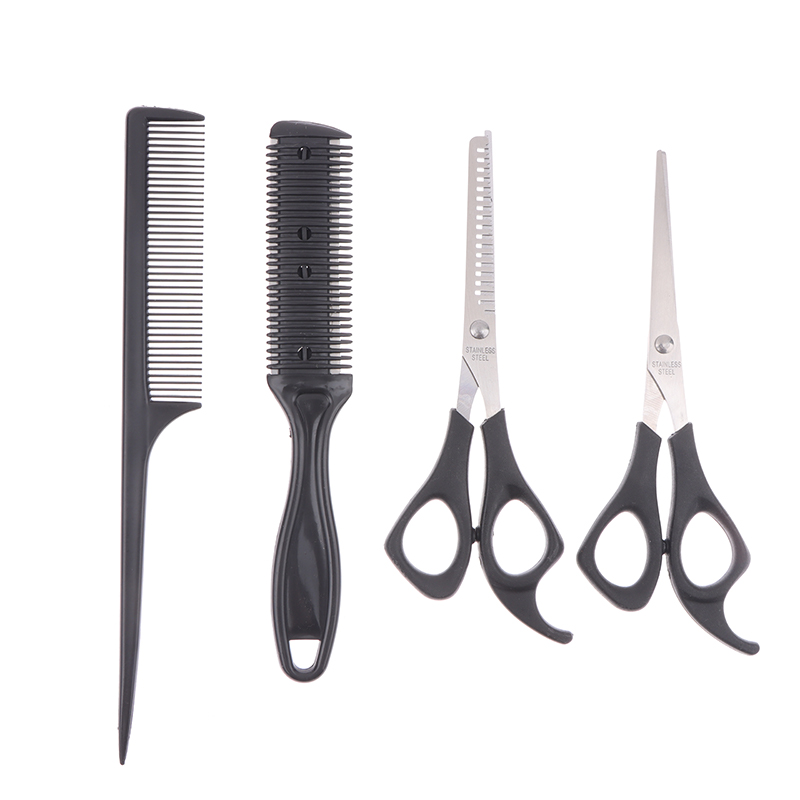 「4개 세트 헤어 가위, 미용 가위, 숱 가위, 커팅  - Grooming Scissors 리뷰 및 가격