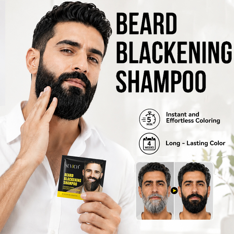 남성용 10팩 천연 블랙 수염 염색 샴푸 3분 빠른 염 - Shaving Cream 리뷰 및 가격