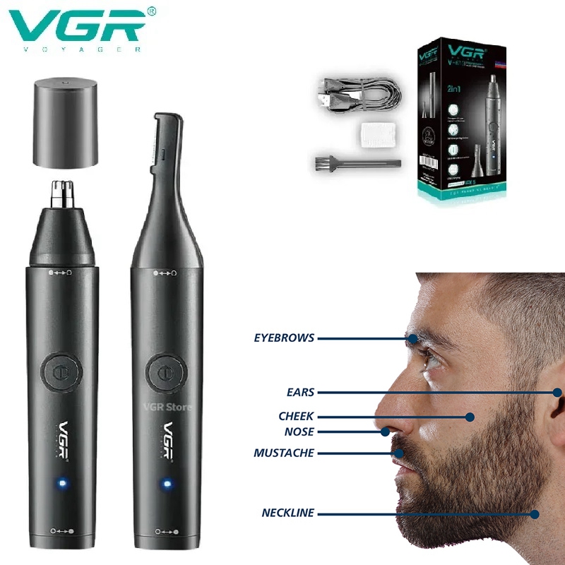VGR 세척 가능한 코 헤어 트리머 수염 얼굴 털 트리 - Nose Trimmer 리뷰 및 가격