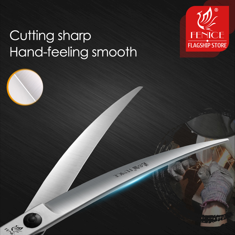 Fenice 전문 왼손 7/7, 슈퍼 커브, 35 °  - Grooming Scissors 리뷰 및 가격