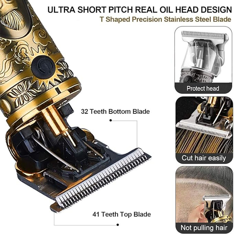 충전식 남성용 T9 조각 헤어 클리퍼 빈티지 휴대용 U - Electric Shaver Rotary 리뷰 및 가격