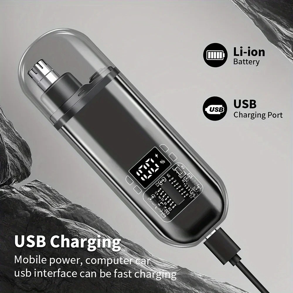 남성용 코 귀털 트리머 USB 고속 충전 휴대용 컴팩트 - Nose Trimmer 리뷰 및 가격